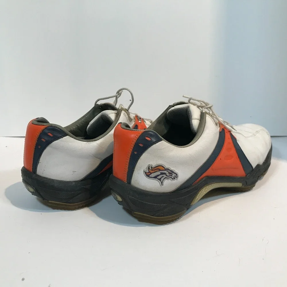FootJoy MyJoys‎ NFL Denver Broncos Logo Golf Shoes Cleats 10.5M 53461